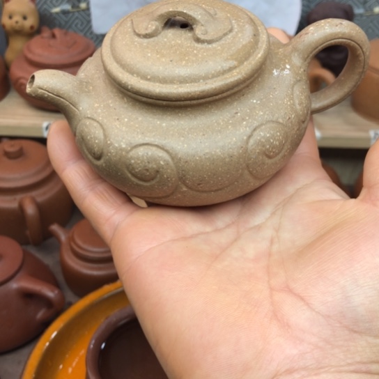 茶壶紫砂青灰段泥仿古如意180豪升左右