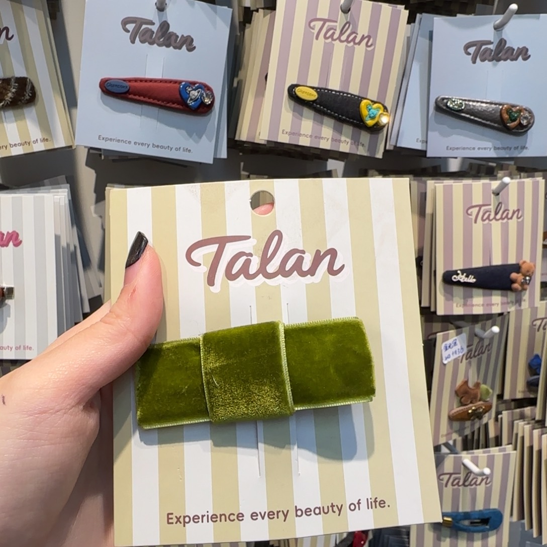 布艺铁合金绿色蝴蝶结