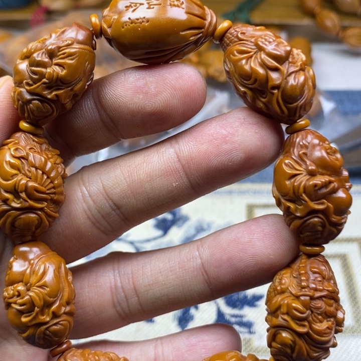 手串/手链橄榄核橄榄核雕工艺手串