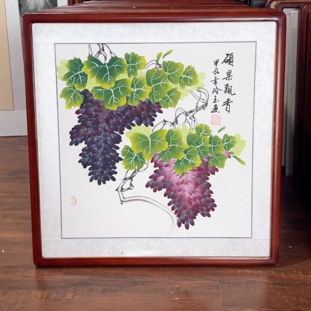 国画带框尺寸63*63厘米