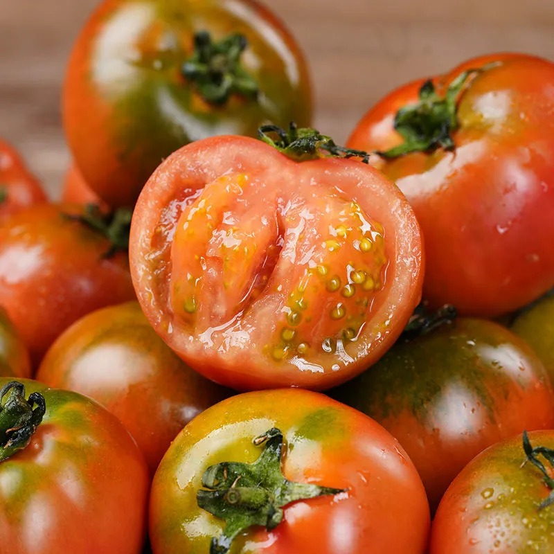  铁皮西红柿水果西红柿【京东包邮】水嫩多汁现采新鲜【±2量】