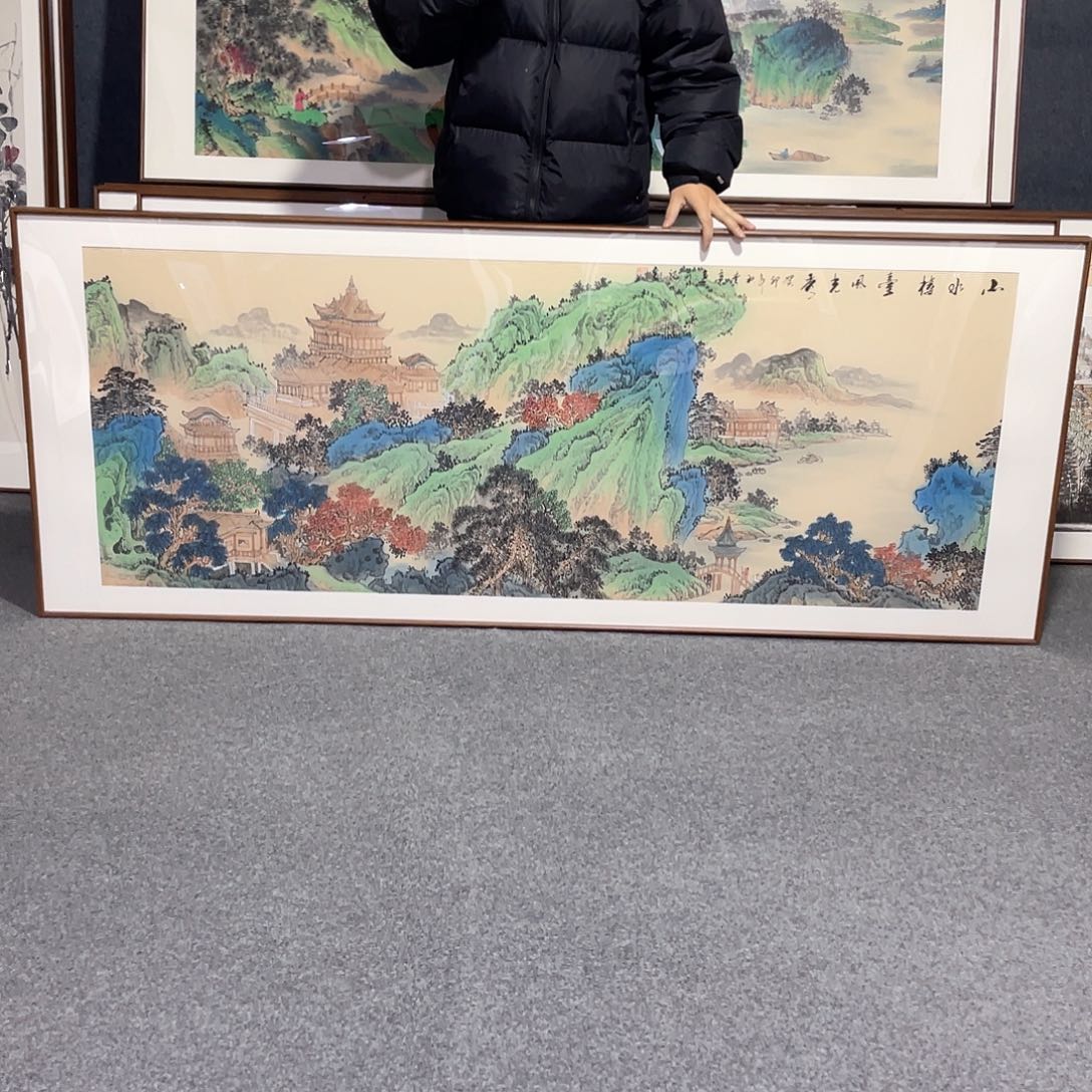 国画吾***酒手绘画作品带框