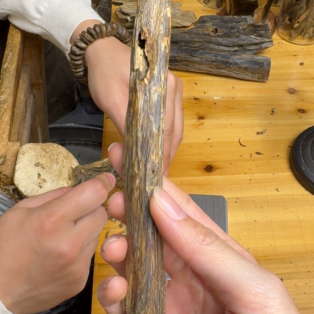 沉香沉香碎屑白棋品种块料18克