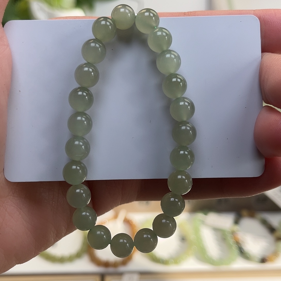 *****和田玉未镶嵌手串