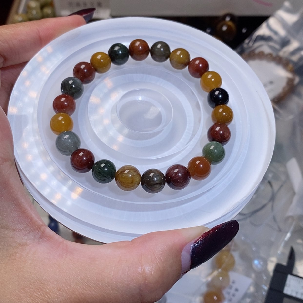 【闪购商品】水晶手链未镶嵌酸*汤彩兔毛8.8