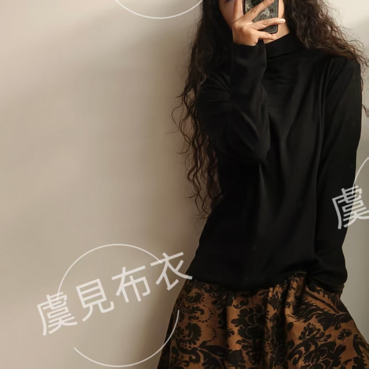 虞姑娘推荐  秋款罗纹棉高领纯色打底【衣长62胸围108】