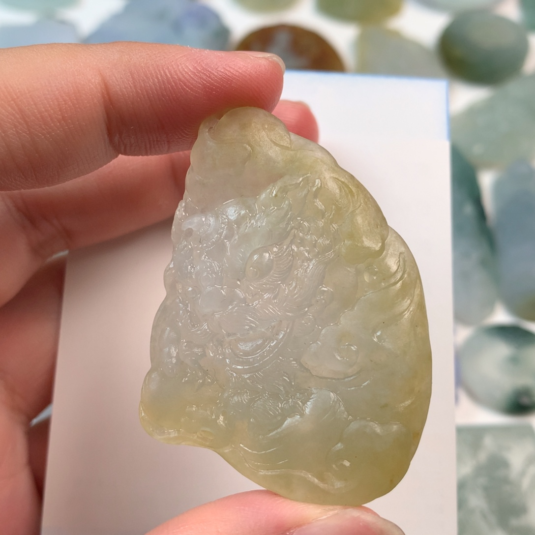 未镶嵌定制翡翠狮子 财源滚滚 预算价