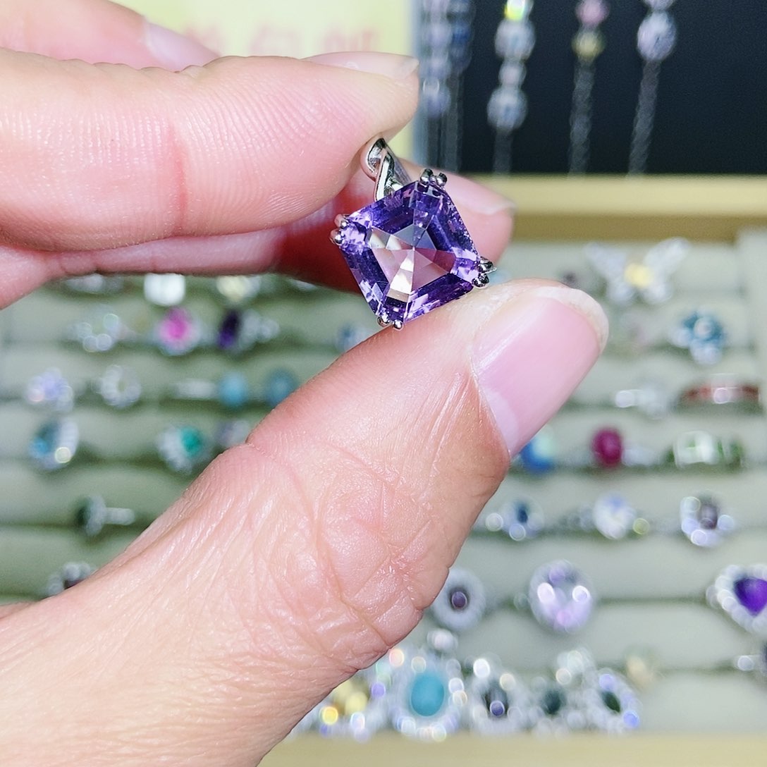 【闪购商品】未镶嵌戒指紫晶