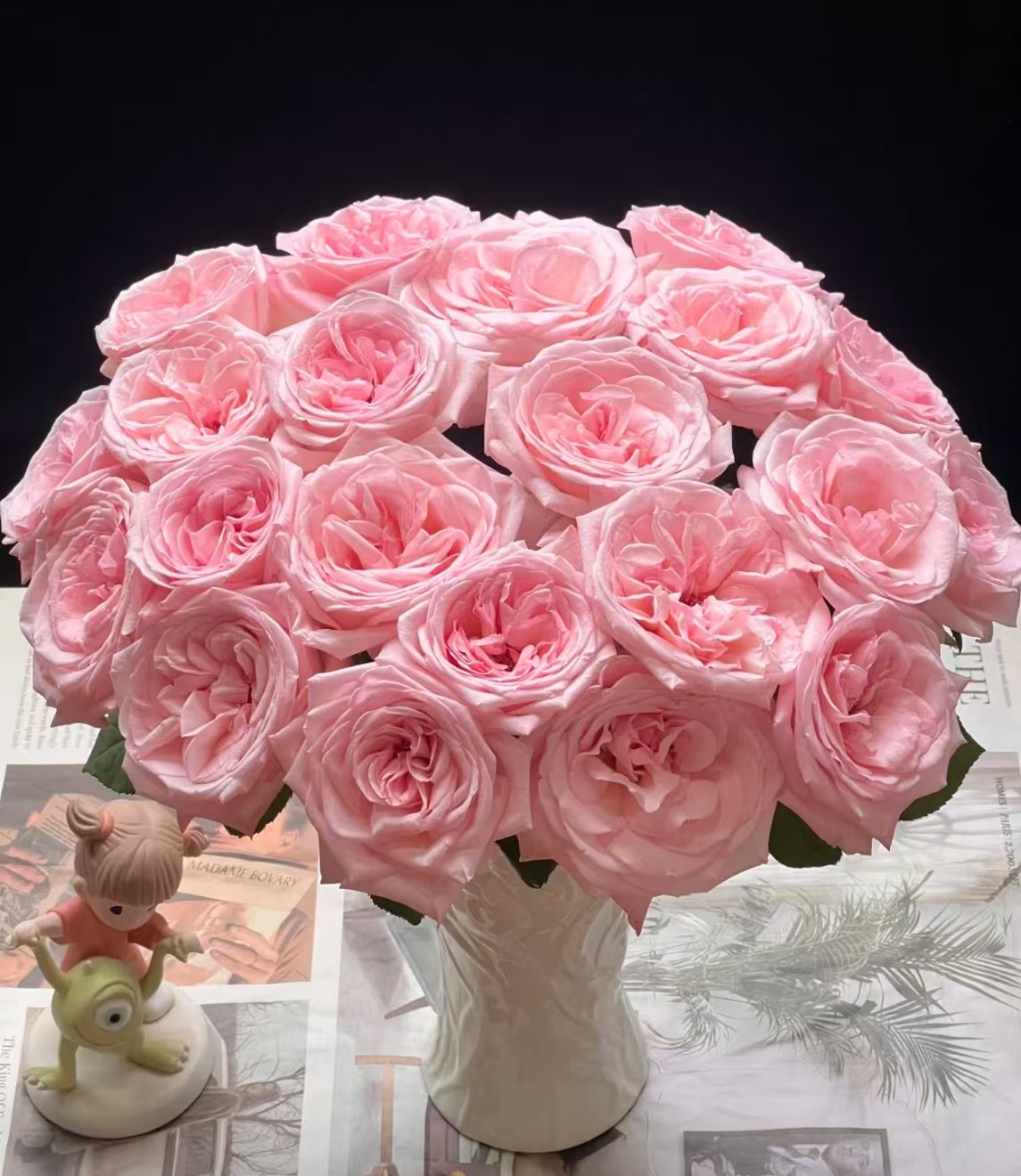 粉荔枝玫瑰云南昆明基地直发新鲜插花家用水养鲜花