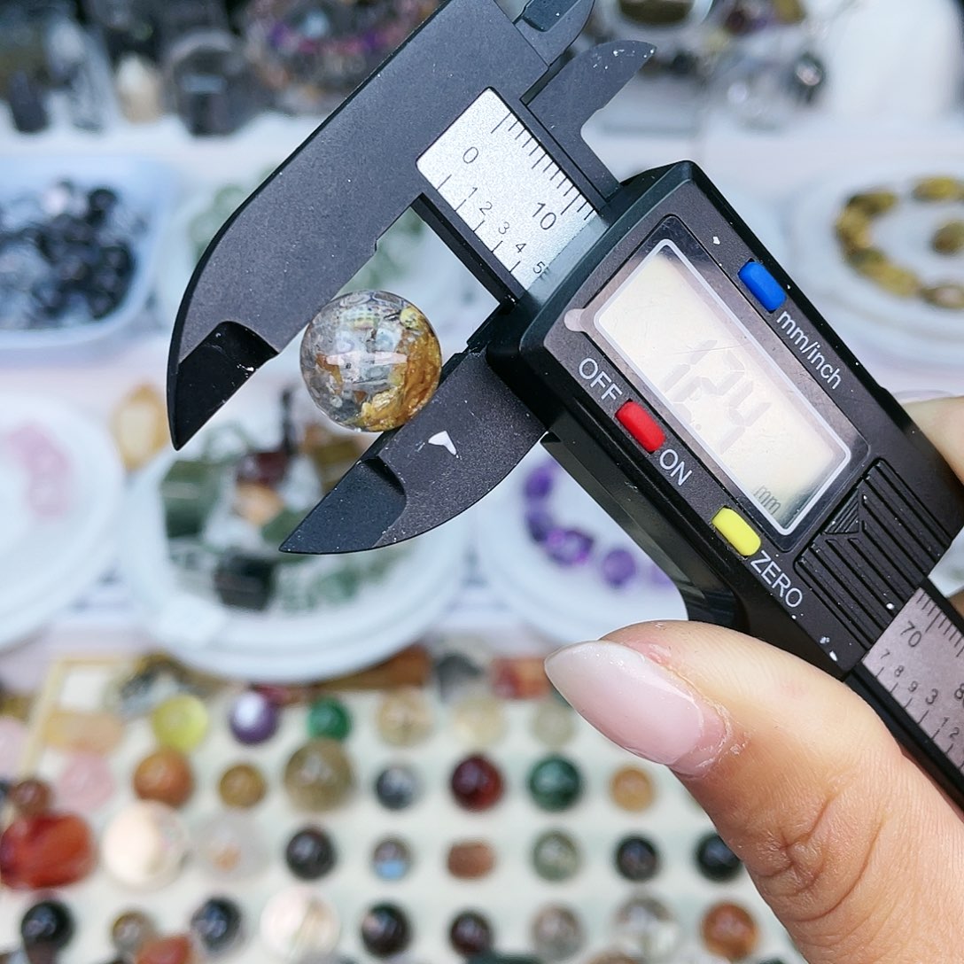 水晶单珠打孔不退不换未镶嵌