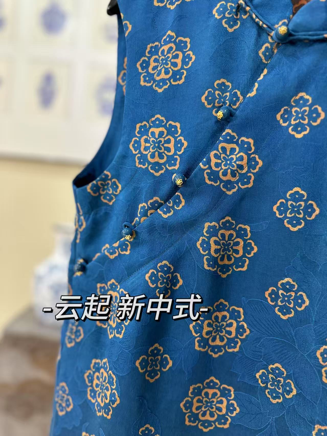 FJ 【宝相花】新中式国风桑蚕丝小衫