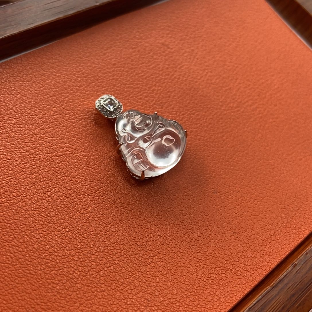 石英质玉颈饰银S925镶嵌