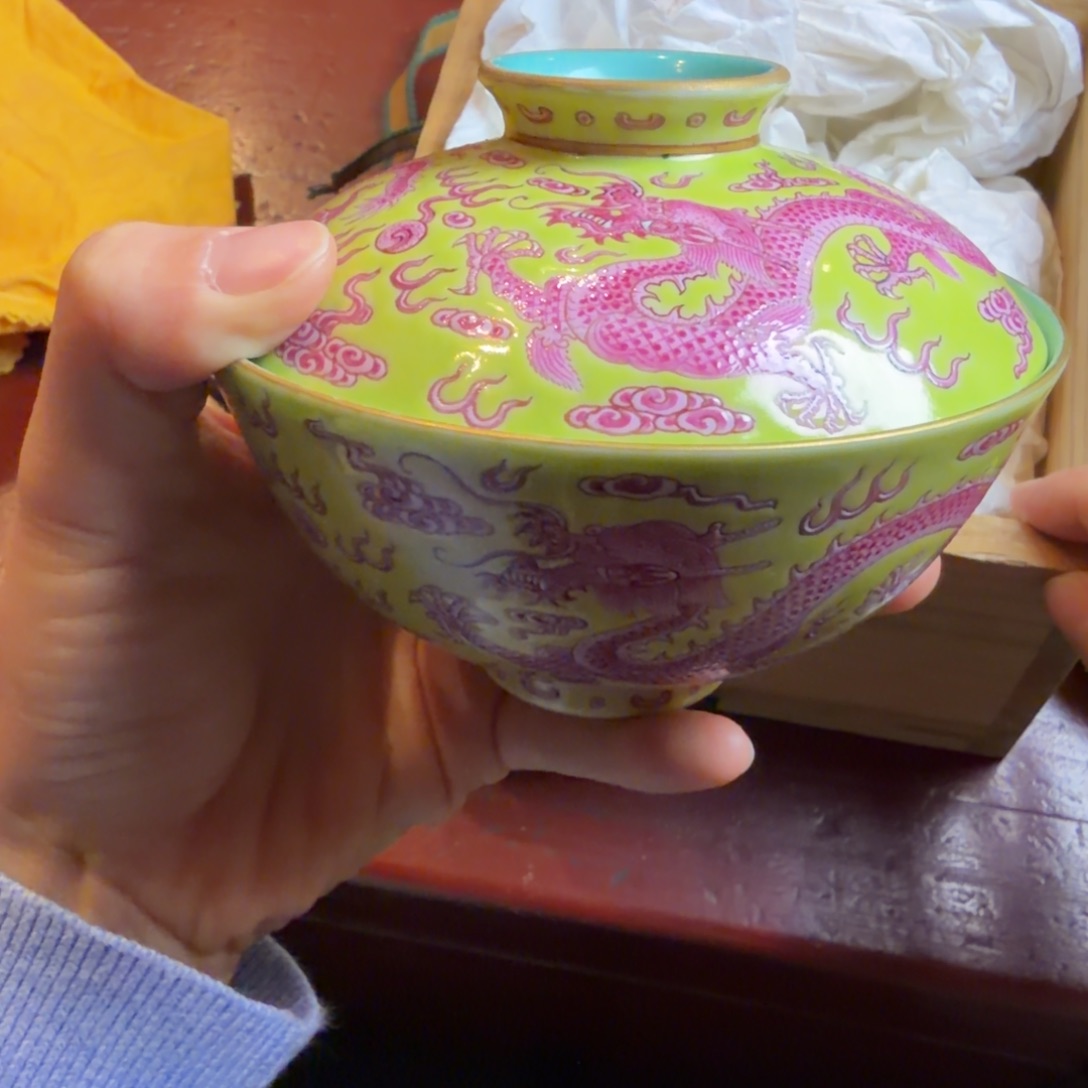 龚***鸣陶日本工艺品陶瓷回流盖碗