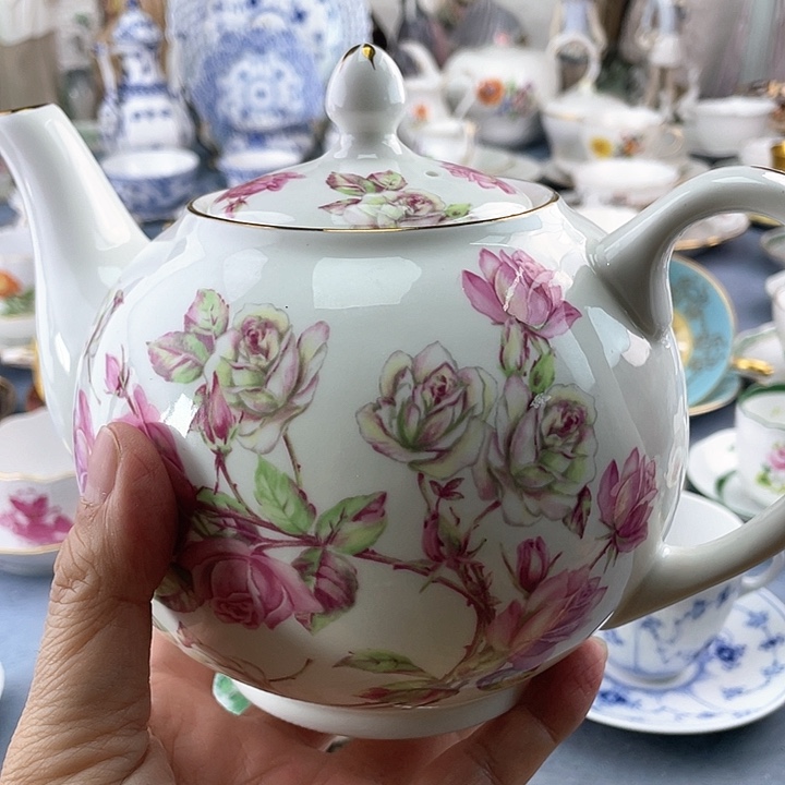 中古欧瓷咖啡杯盘子