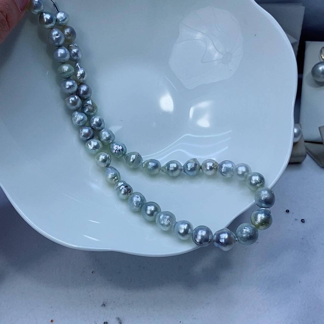 海水珍珠颈饰银S925镶嵌