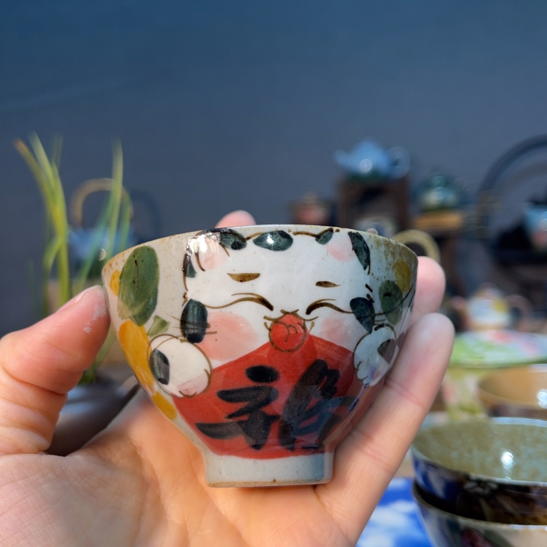 杯素浅陶瓷手工手绘