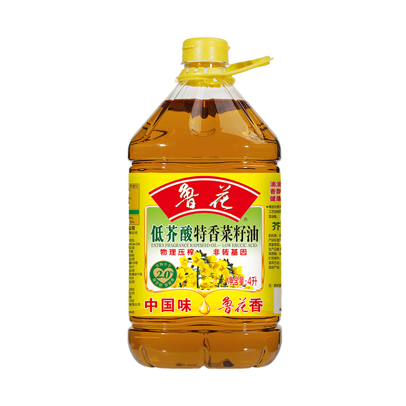 4L低芥酸特香菜籽油食用油非转基因物理压榨浓香纯正桶装油