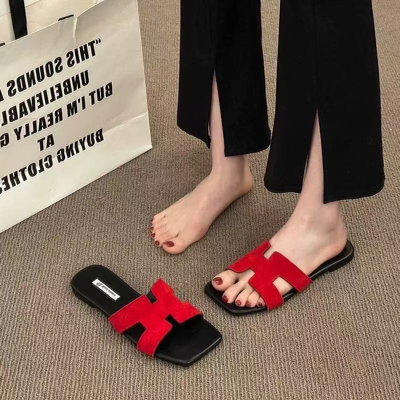 夏休闲款法式拖鞋女新款配裙子仙女风拖鞋772