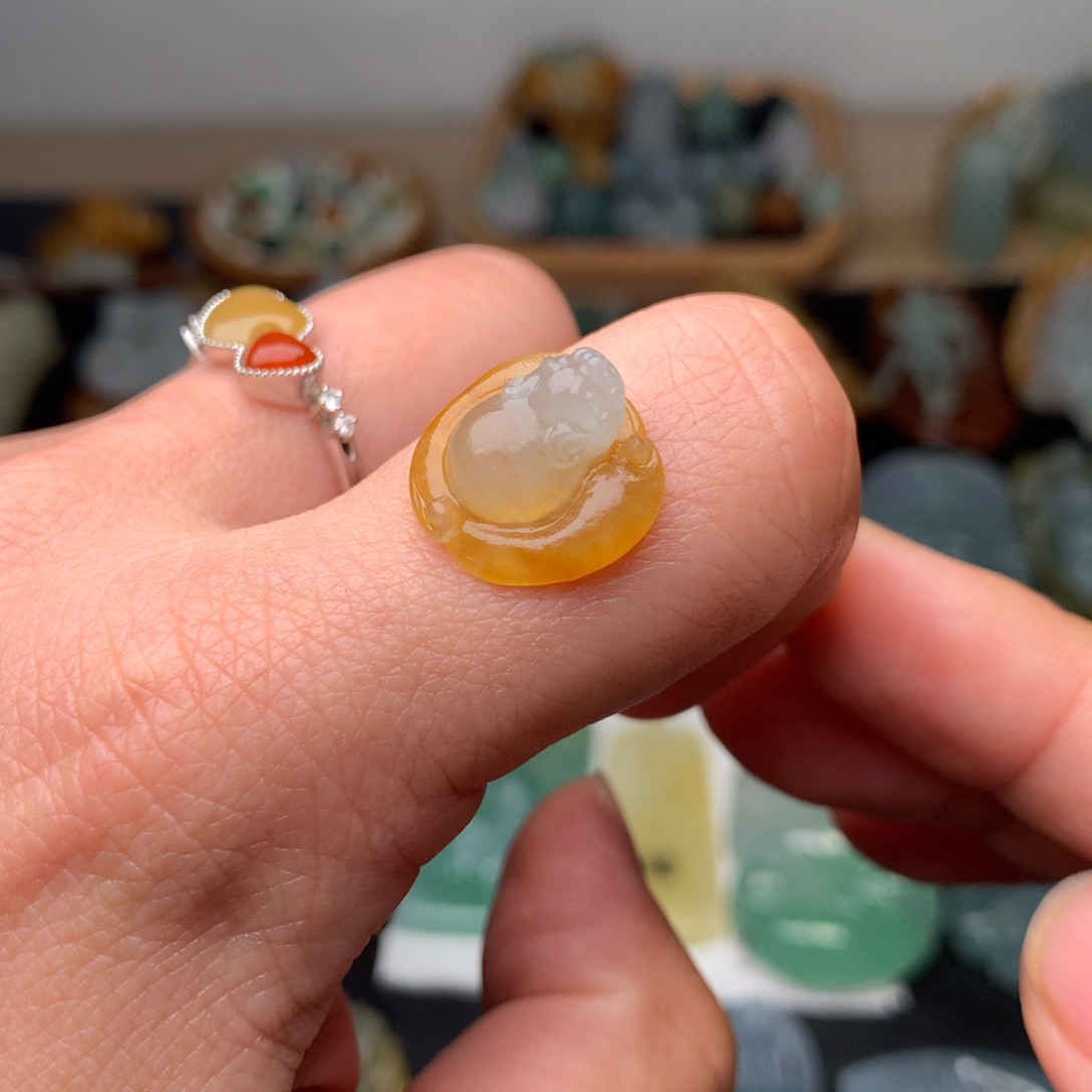 定制翡翠未镶嵌福到