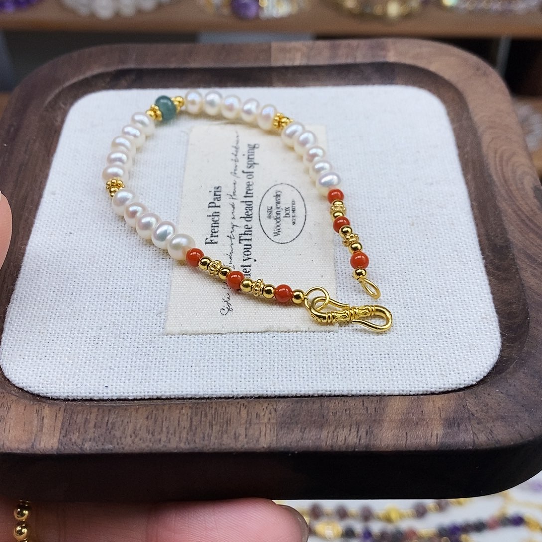 手链未镶嵌水晶珍珠手链