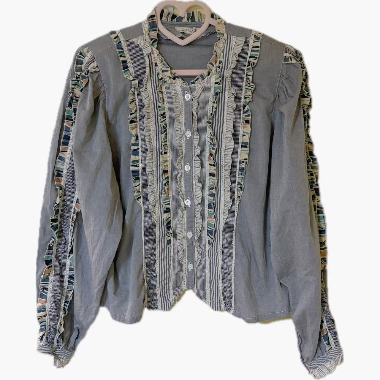 板栗vintage气质夏季镂空显瘦拼接蕾丝长款重工