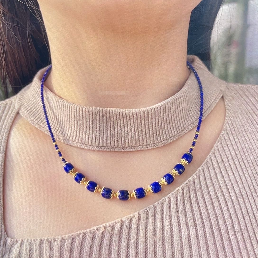 青金石项链未镶嵌