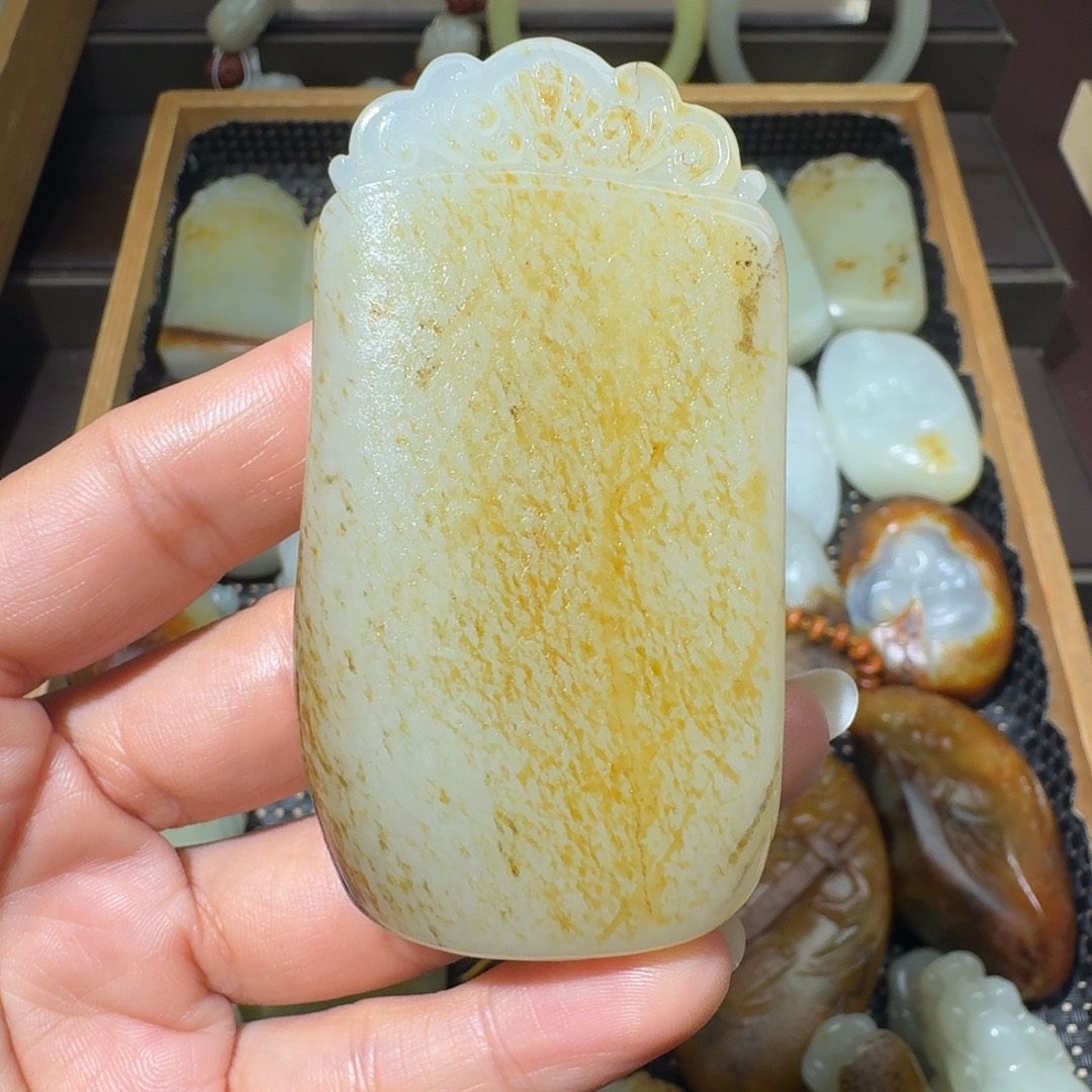 和田玉未镶嵌吊坠(不含链)
