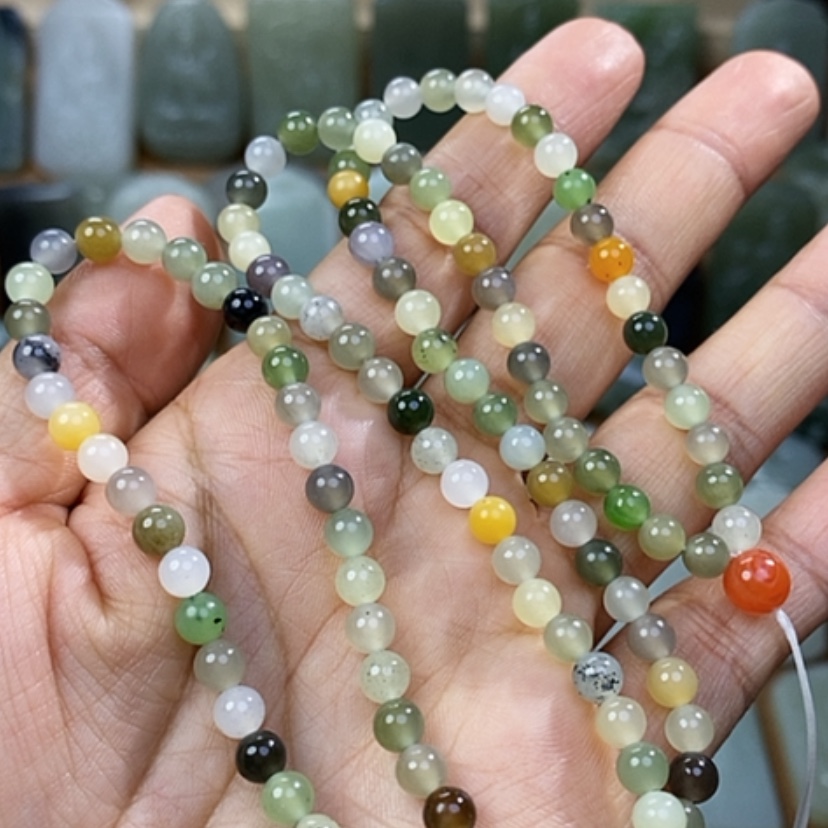 【闪购商品】和田玉颈饰未镶嵌卡5多宝108项链