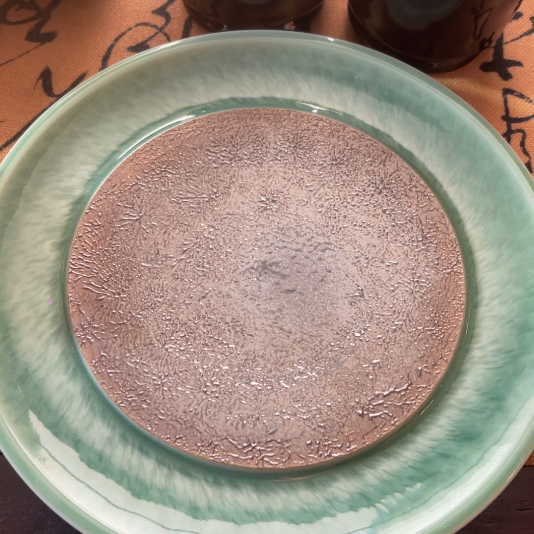 手工艺品琉璃龙泉青瓷壶承