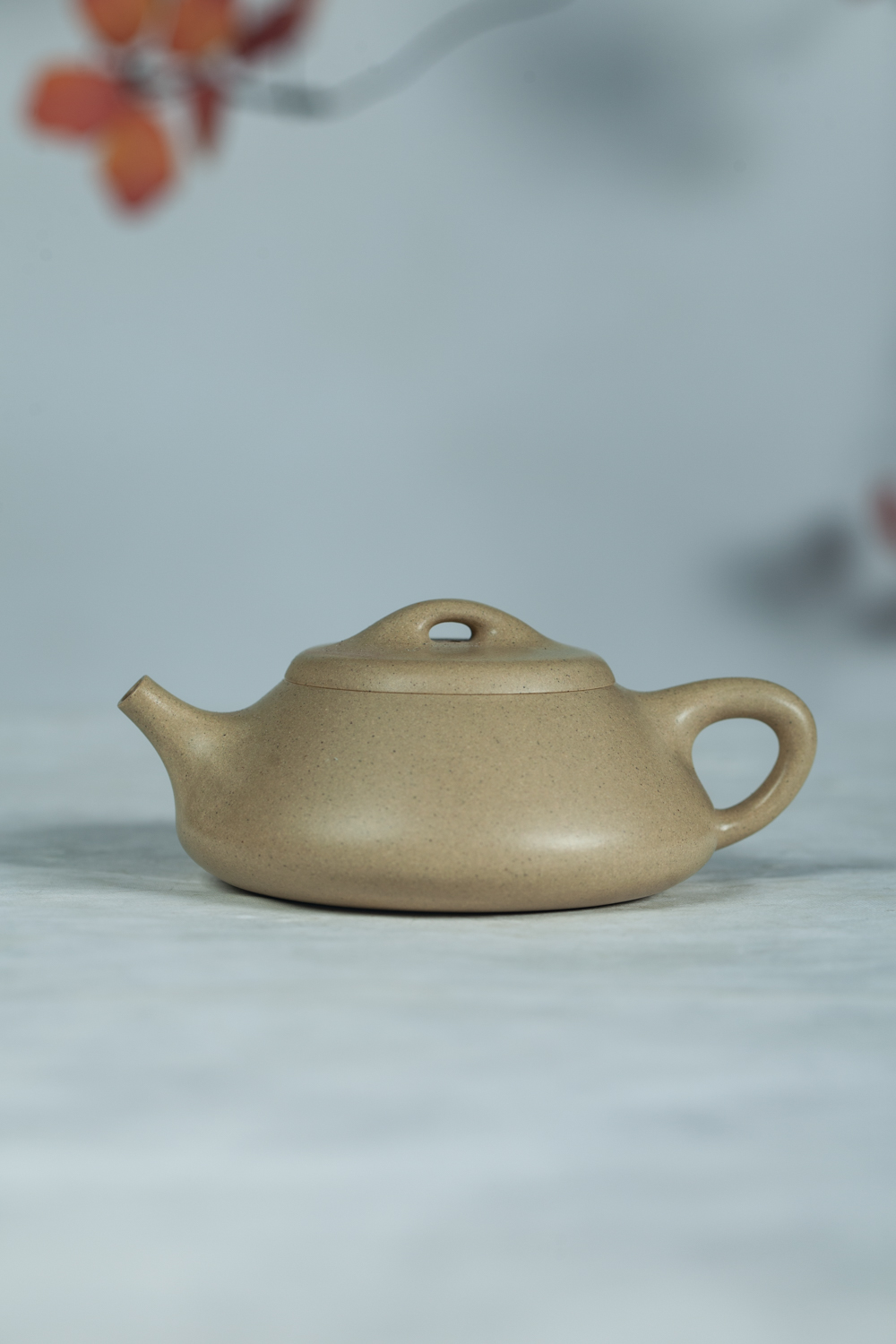 【恒砂】宜兴原矿紫砂本山绿泥精工半手纳瓢壶约150CC本绿手制