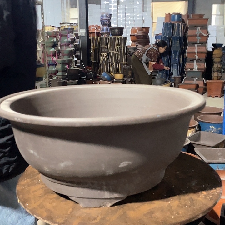 40黑色大碗盆花盆花盆