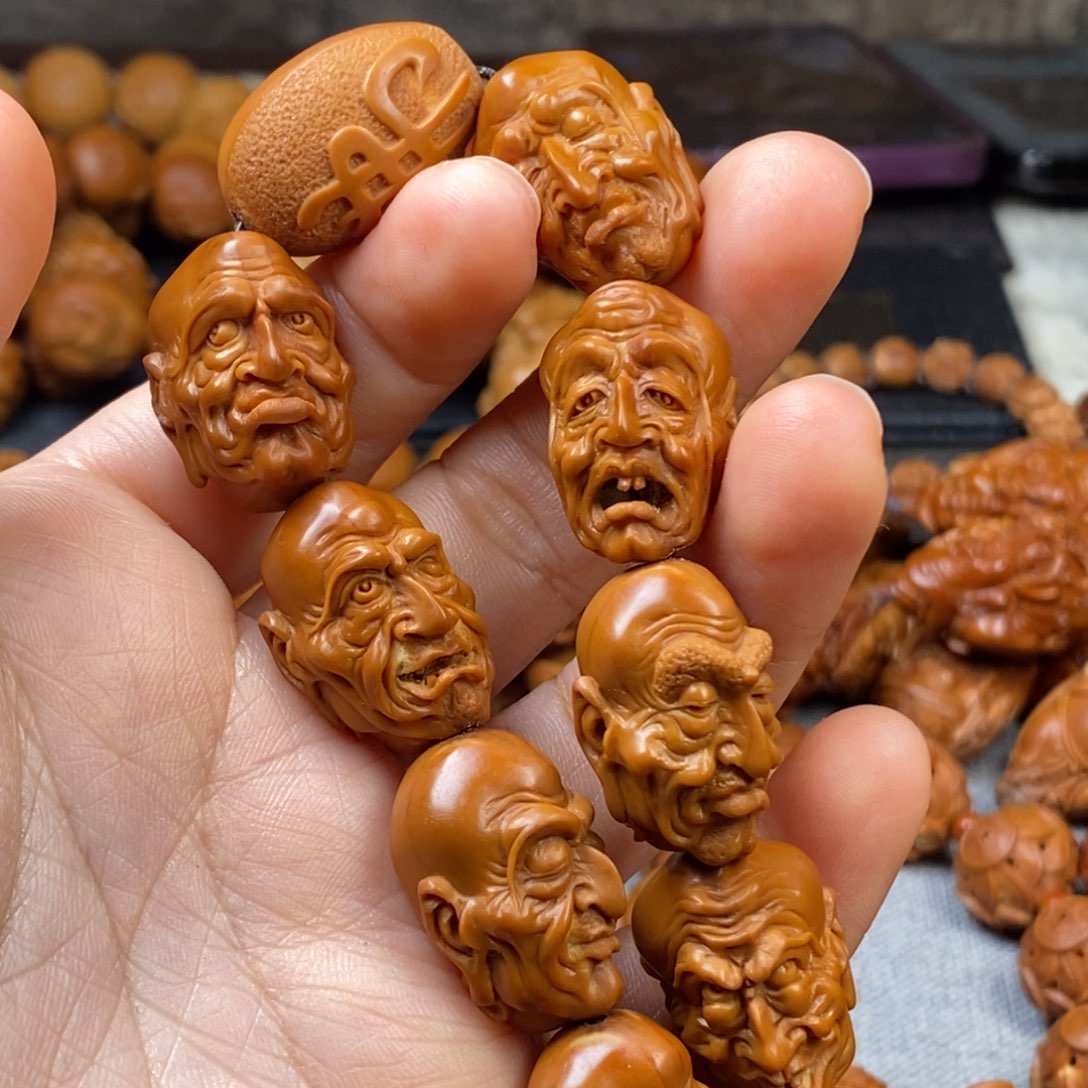 橄榄核手串/手链法**来核雕脖挂