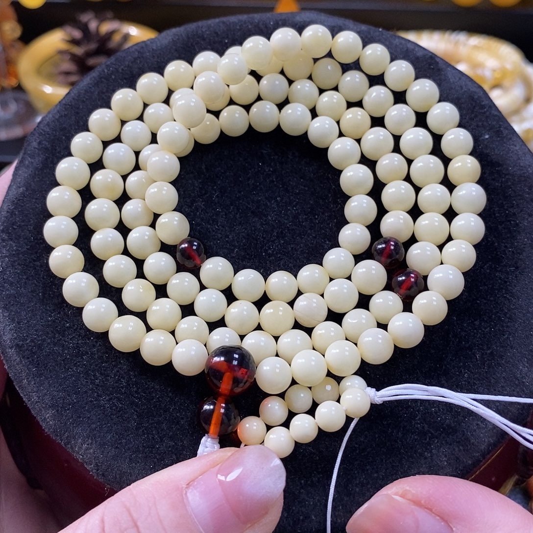 琥珀未镶嵌颈饰6+108