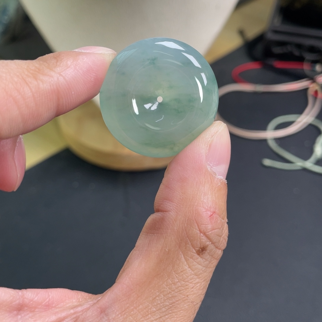 翡翠未镶嵌颈饰30.2-7.5