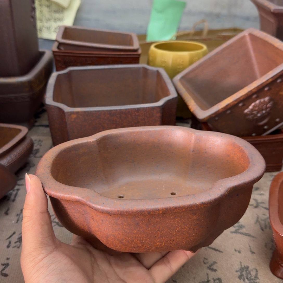 紫砂花盆宜兴紫砂正品花盆18x14x5.5