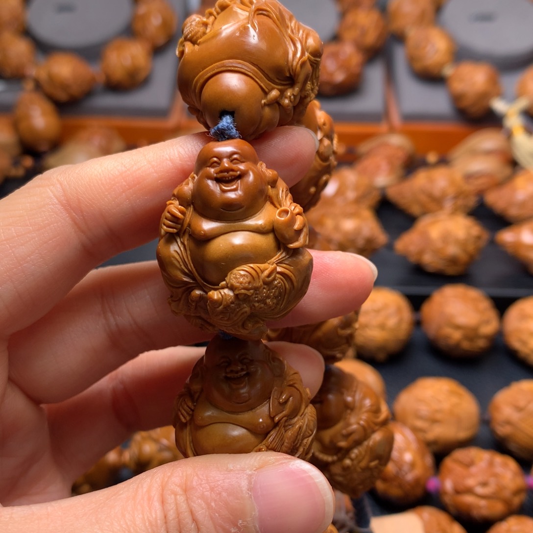 橄榄核手串/手链孒*骑兽童子弥勒