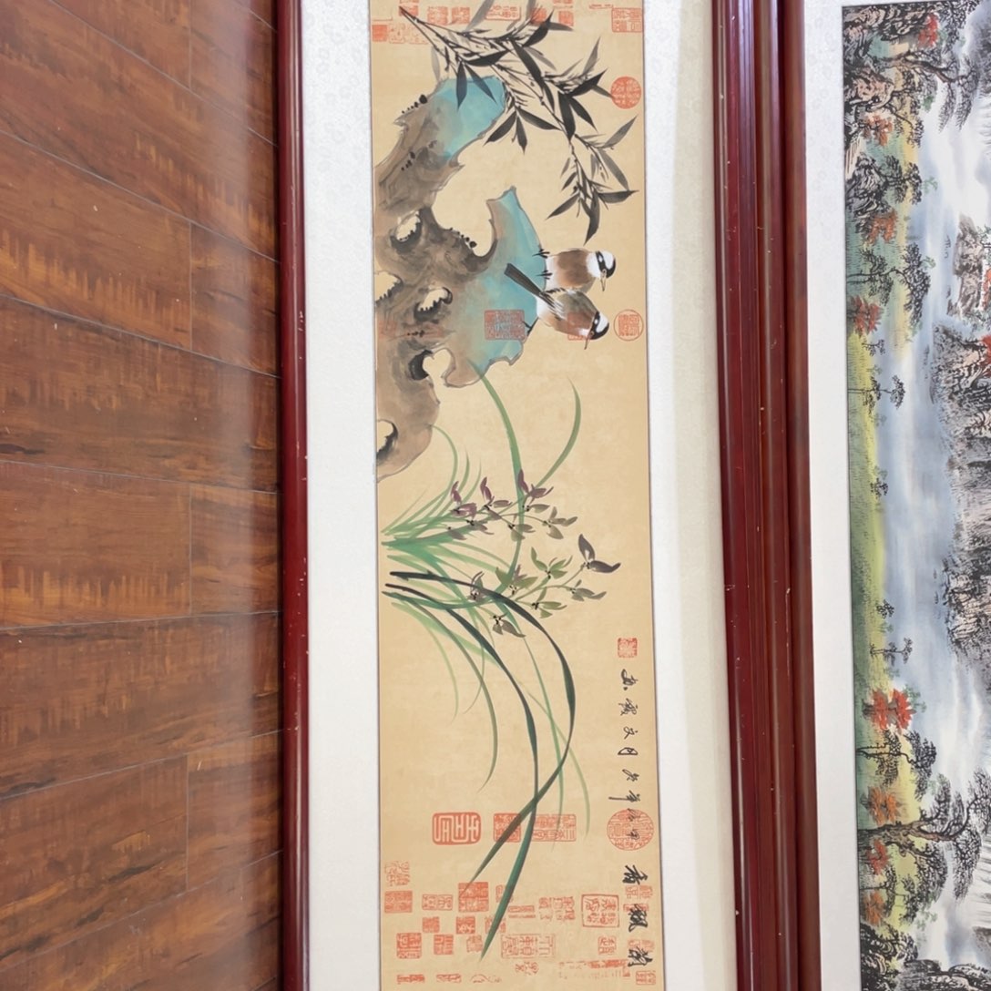 国画带框尺寸48*163厘米