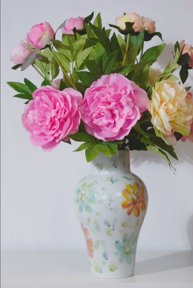 仿真手感保湿牡丹花国色天香娟花假花家居装饰摆件拍摄道具