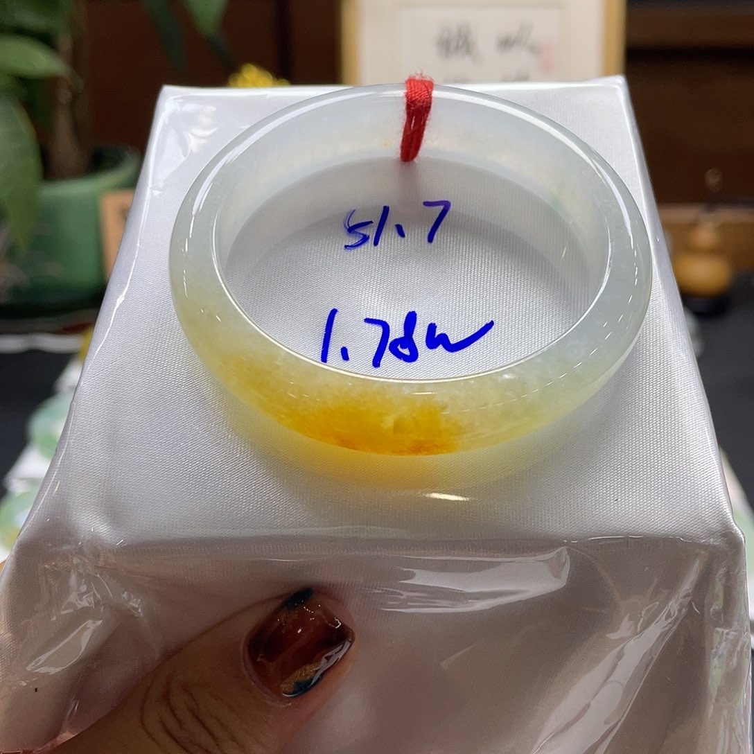 翡翠未镶嵌手镯26号