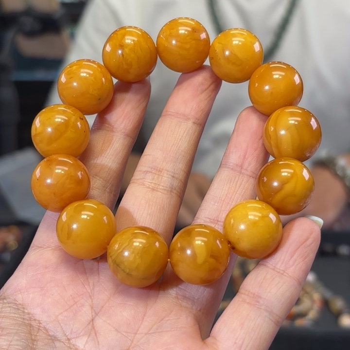 蜜蜡颈饰未镶嵌蜜蜡