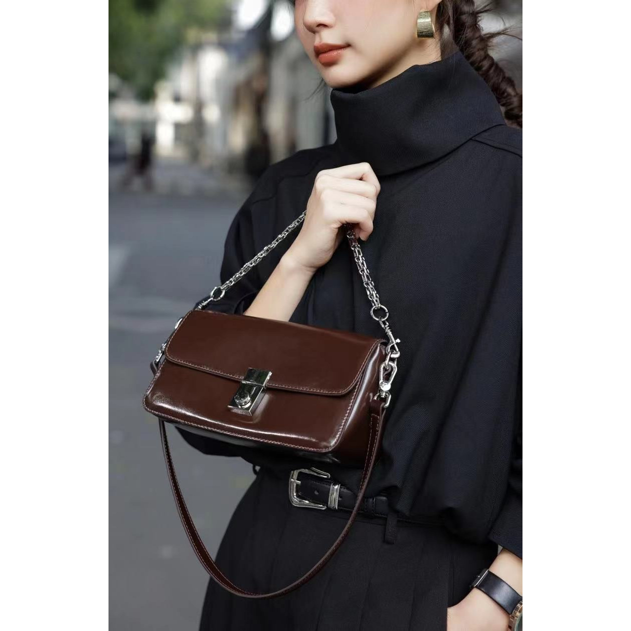 7245乌木咖【点点精选】新款时尚轻奢百搭气质女包