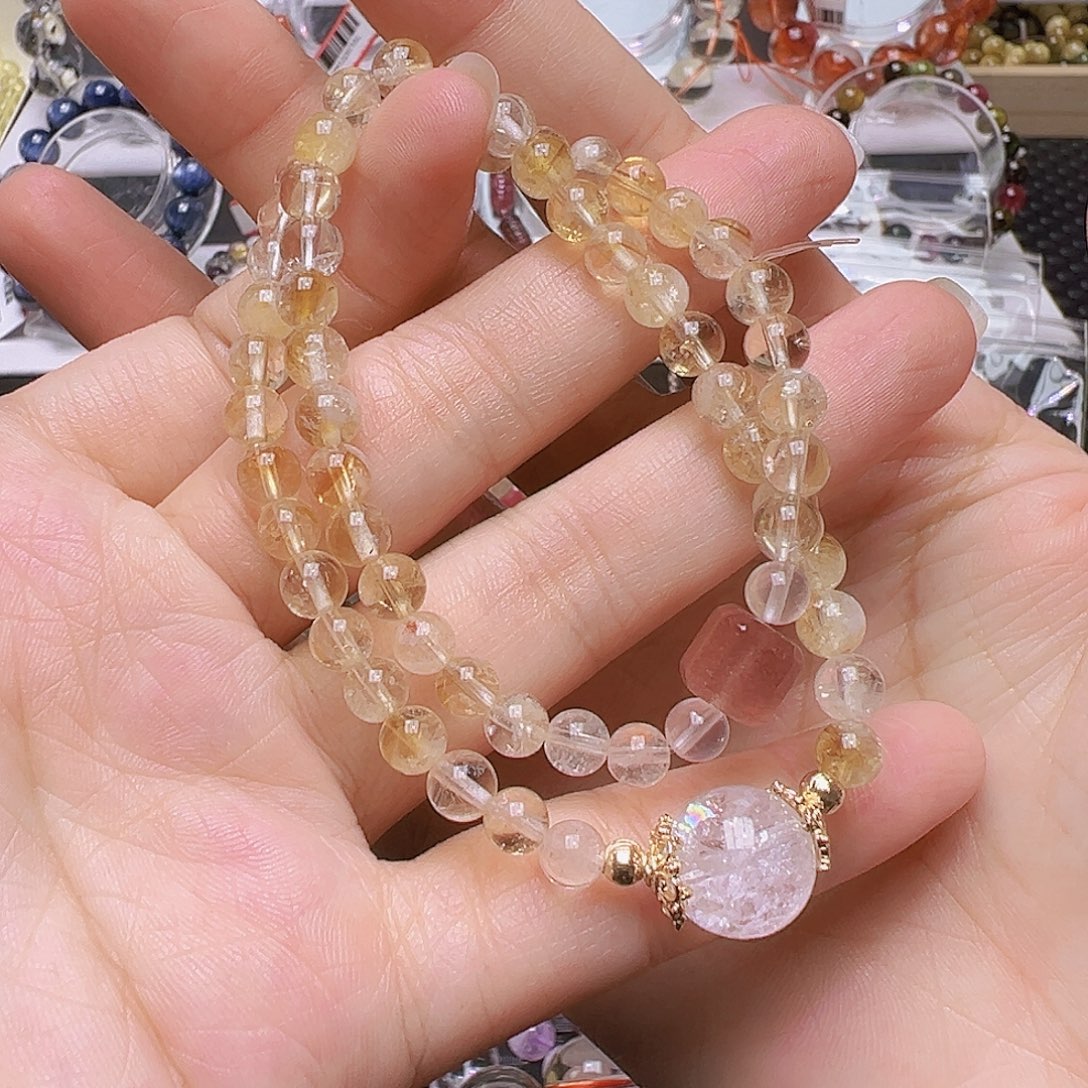 未镶嵌手链水晶多样性发一