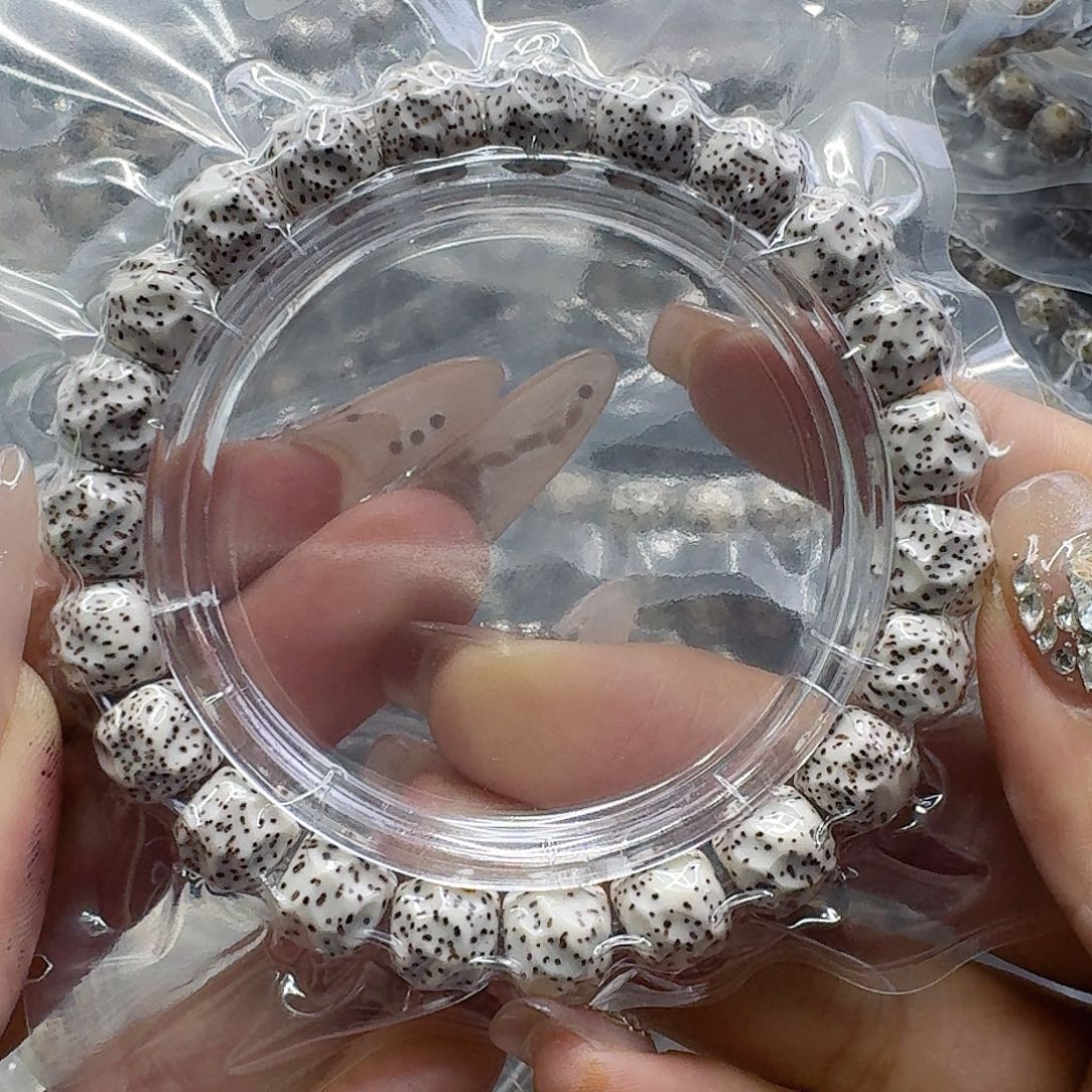 星月菩提手串136卓越白星月菩提无相10单圈