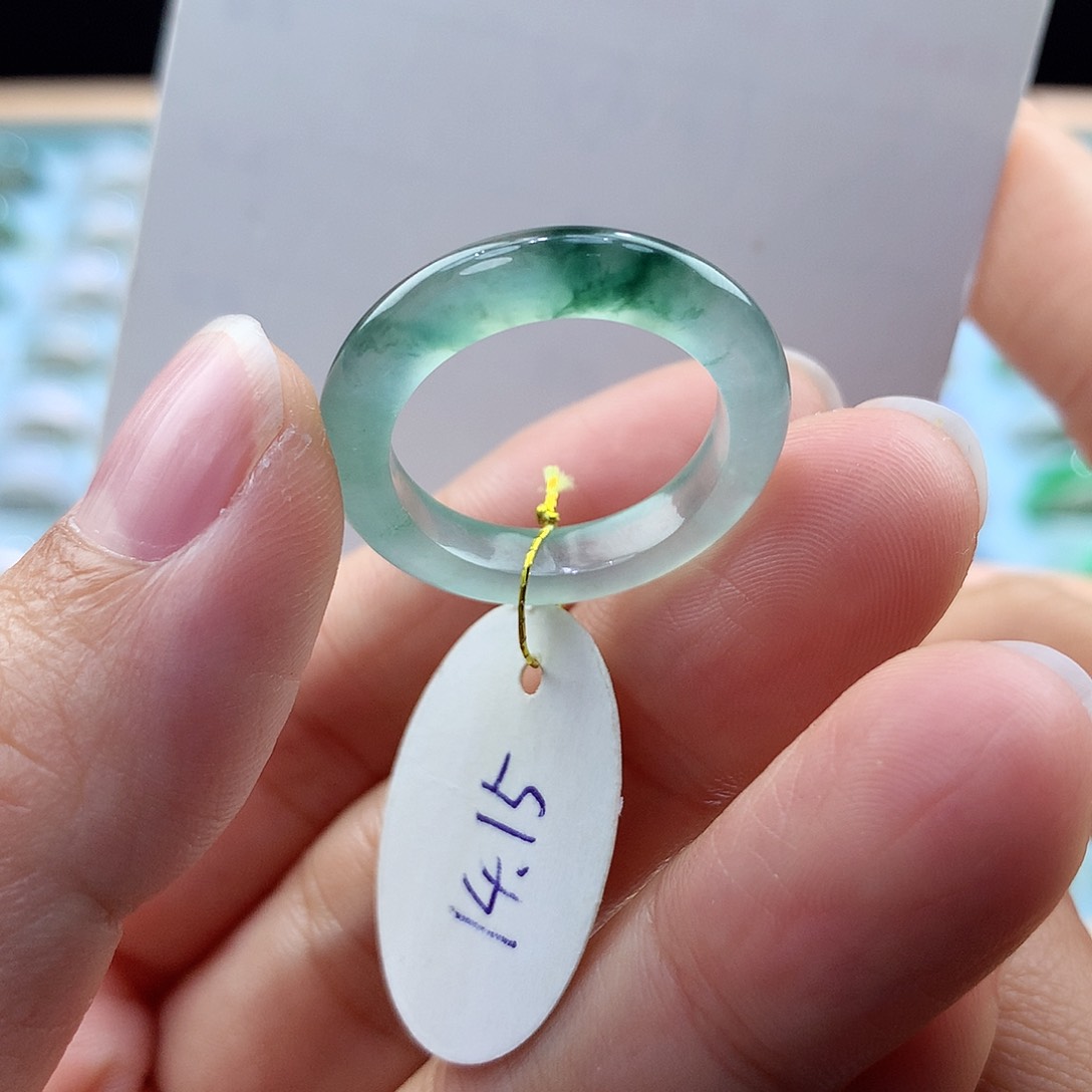 翡翠戒指未镶嵌1415圈