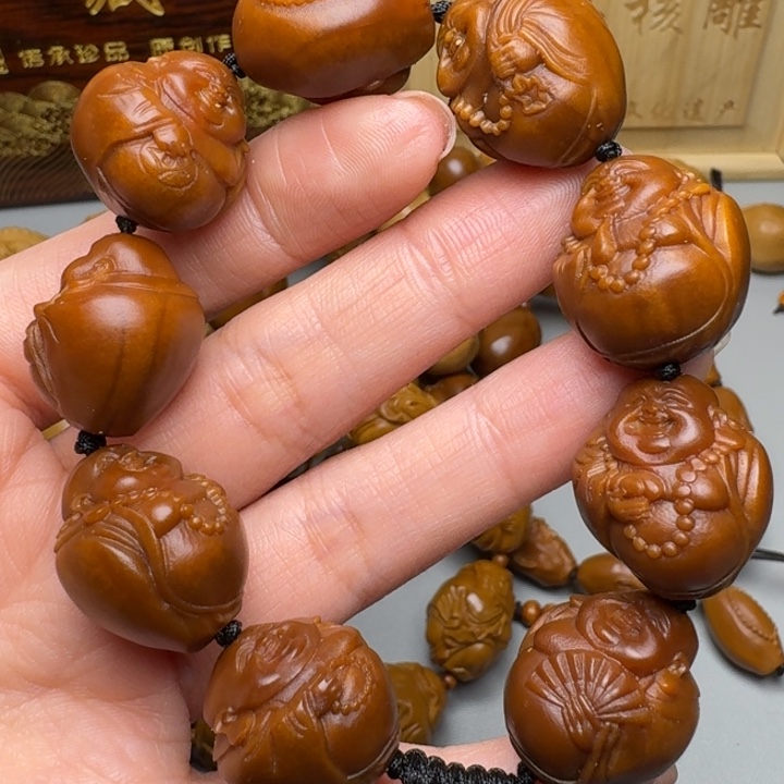 橄榄核手串/手链八大弥勒