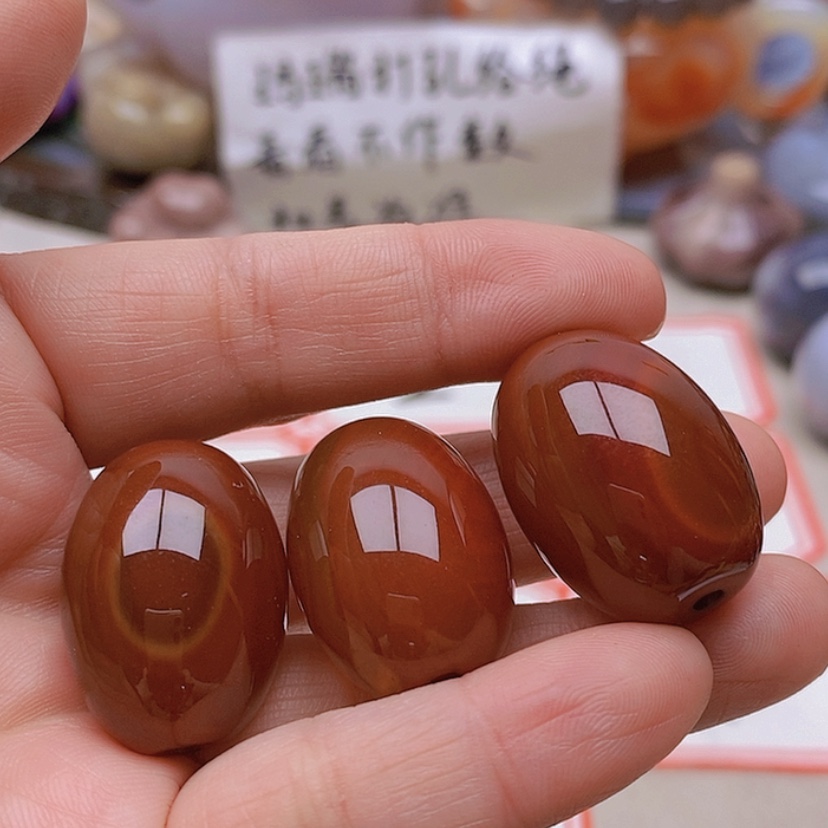 【闪购商品】未镶嵌玛瑙/玉髓珠宝半成品然**物