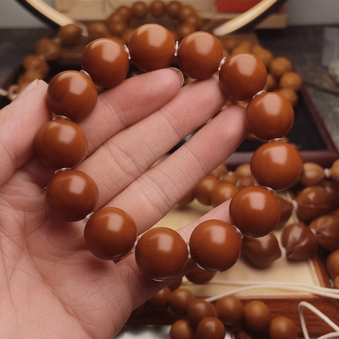 橄榄核手串/手链16.5尺寸百年老树铁核轴度一般没补没漏