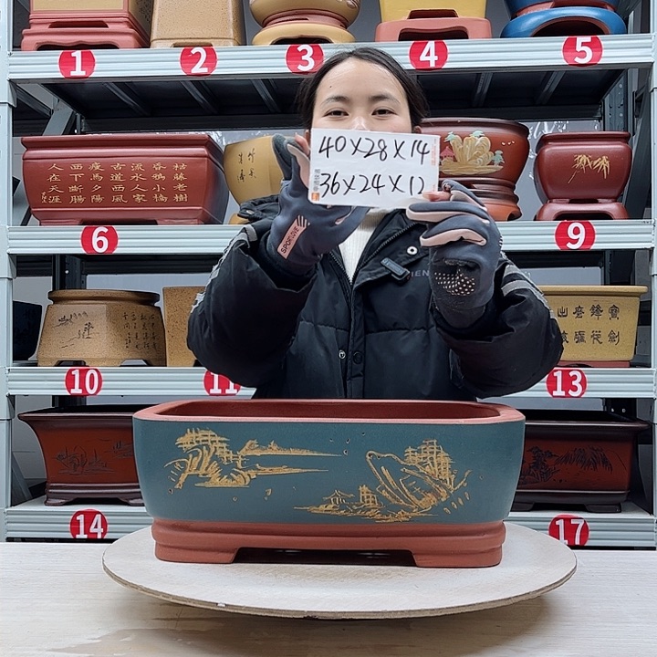 紫砂花盆紫砂花盆