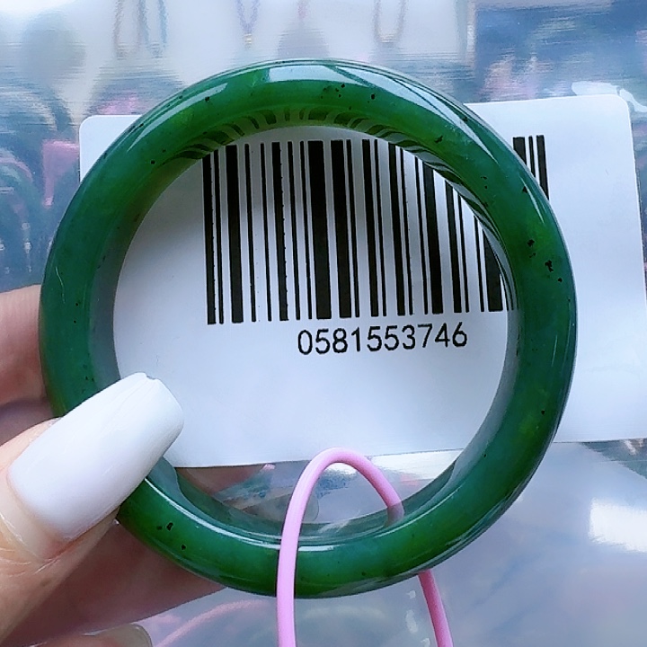 和田玉（碧玉）手镯未镶嵌篪*手镯54包容