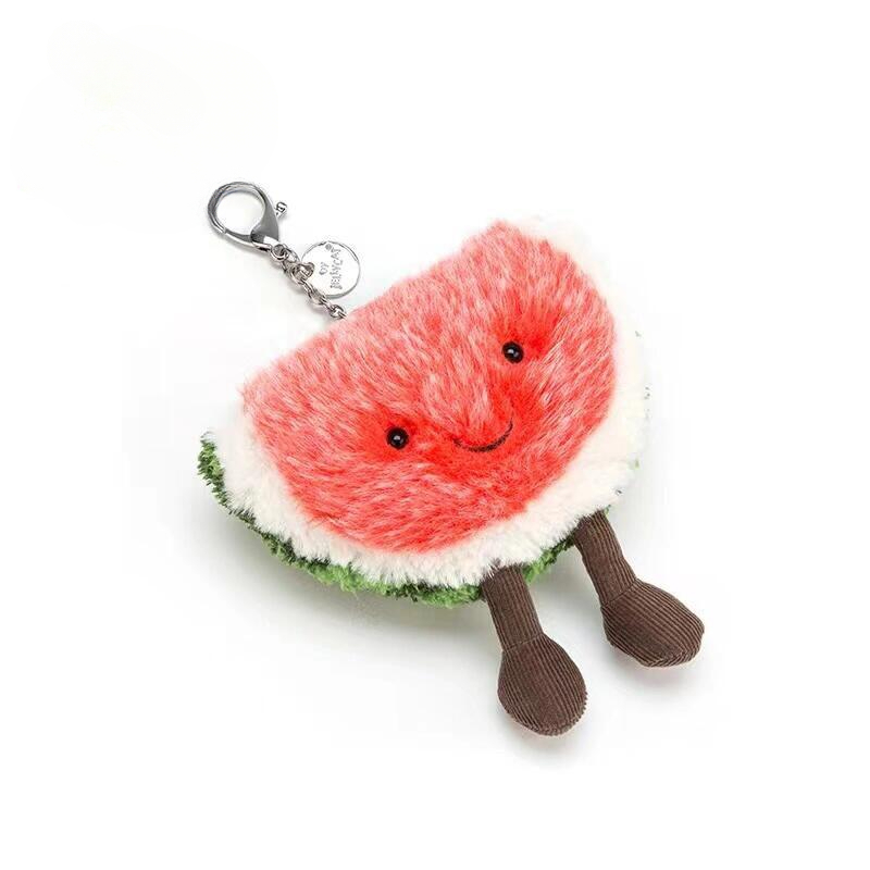 英国趣味西瓜包包挂饰毛绒玩具挂件钥匙扣送礼小挂饰